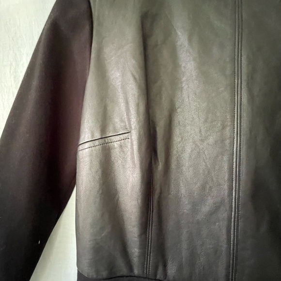 Club Monaco black with leather new with tags size 10 reteils$220. - Picture 5 of 7